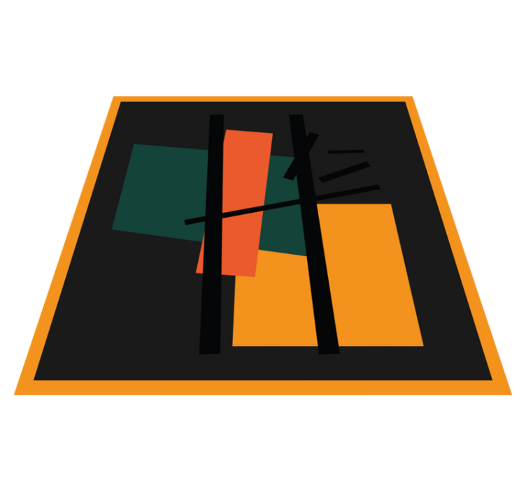 τετράγωνα και ορθογώνια αφηρημένα χαλιά τέχνης - TenStickers