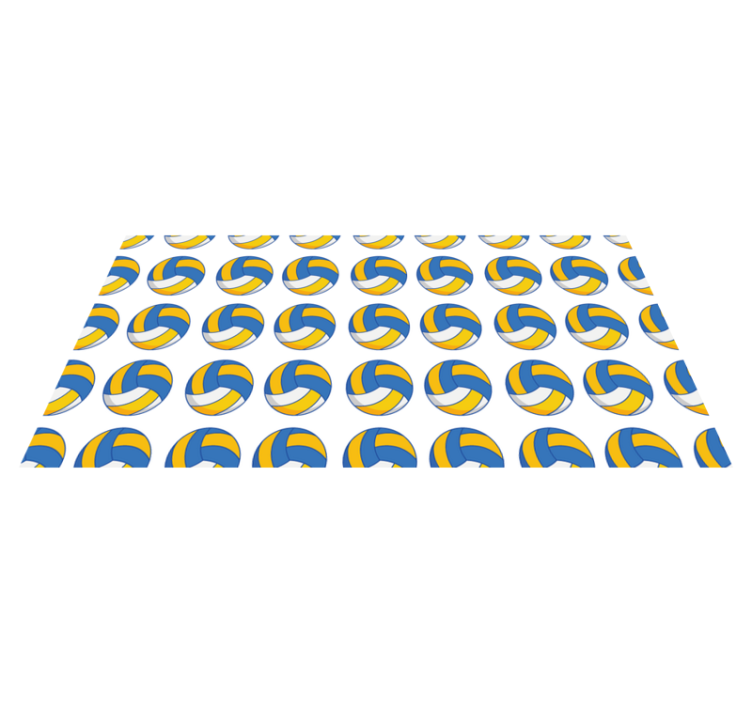 χαλί εφηβικής κρεβατοκάμαρας μπάλες βόλεϊ - TenStickers