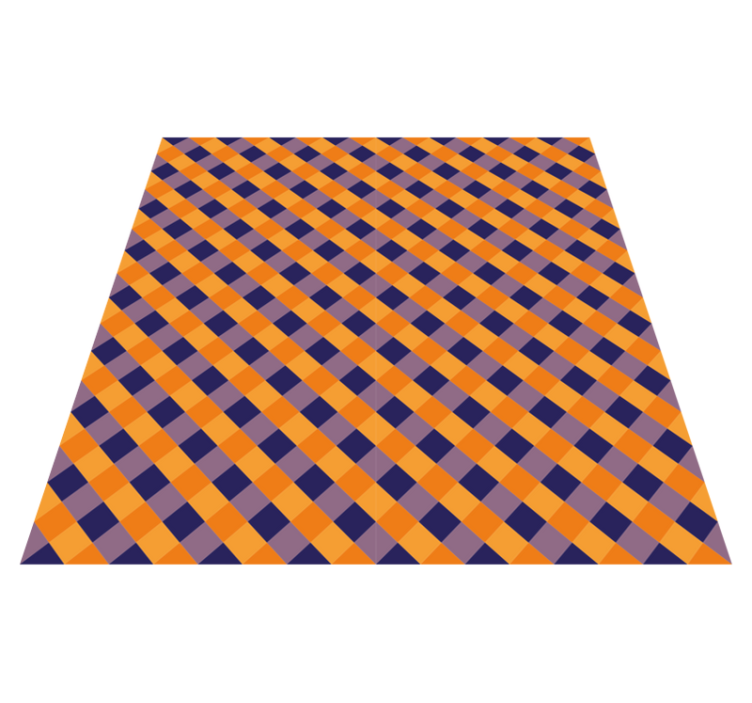 ριγέ χαλί διαγώνια μπλοκ χρώματος - TenStickers