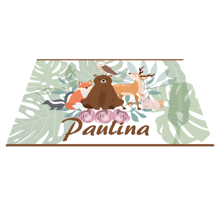 κοριτσίστικα δασικά ζώα εξατομικευμένη κουβέρτα ζώων - TenStickers