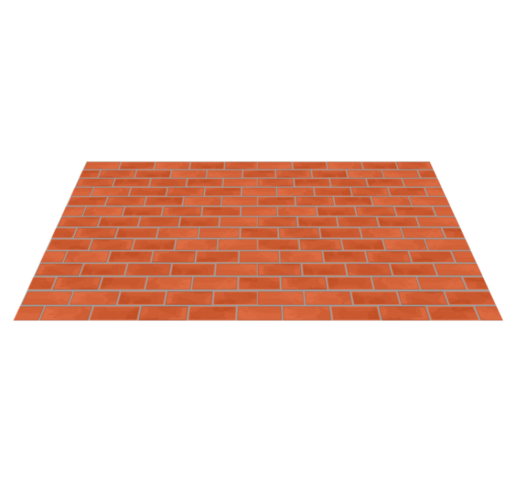 κόκκινα τούβλα μοτίβο υφή χαλί - TenStickers