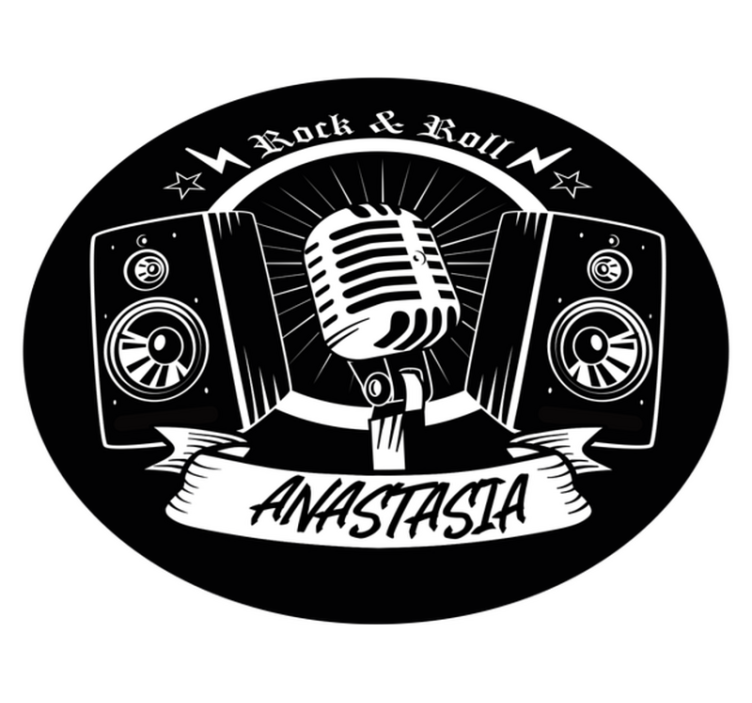 ηχεία και χαλί κρεβατοκάμαρας μικροφώνου - TenStickers