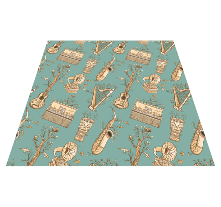μοκέτα βινυλίου έννοια μουσικών οργάνων - TenStickers