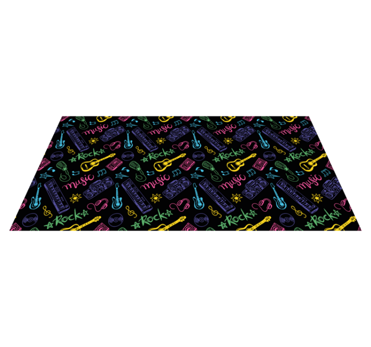 μοκέτα βινυλίου μοτίβο ροκ μουσικής - TenStickers