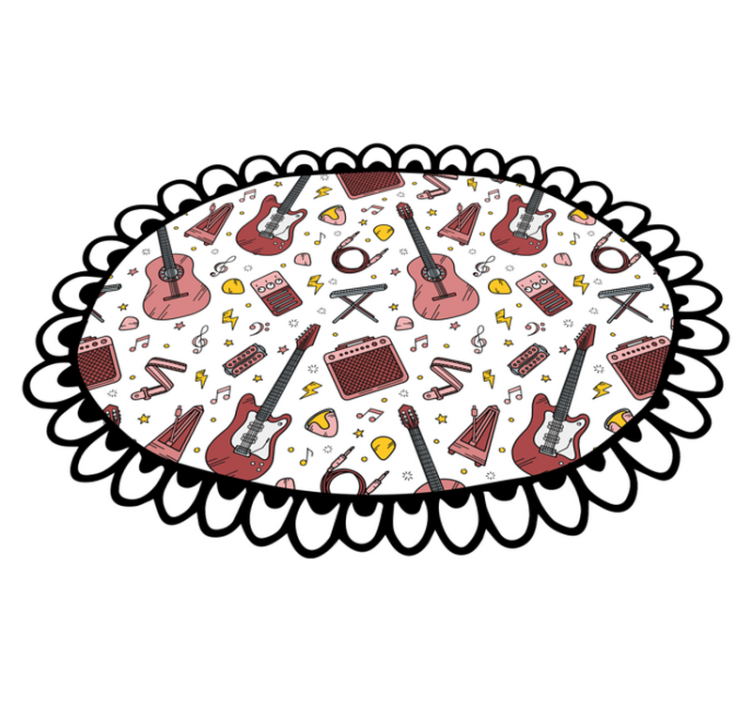 μοκέτα βινυλίου μουσικά στοιχεία μοτίβο - TenStickers