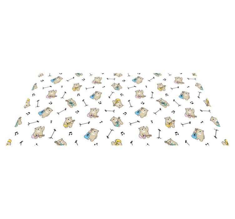 Βινυλιακό χαλί νηπιαγωγείου μουσικό θέμα αρκούδων - TenStickers