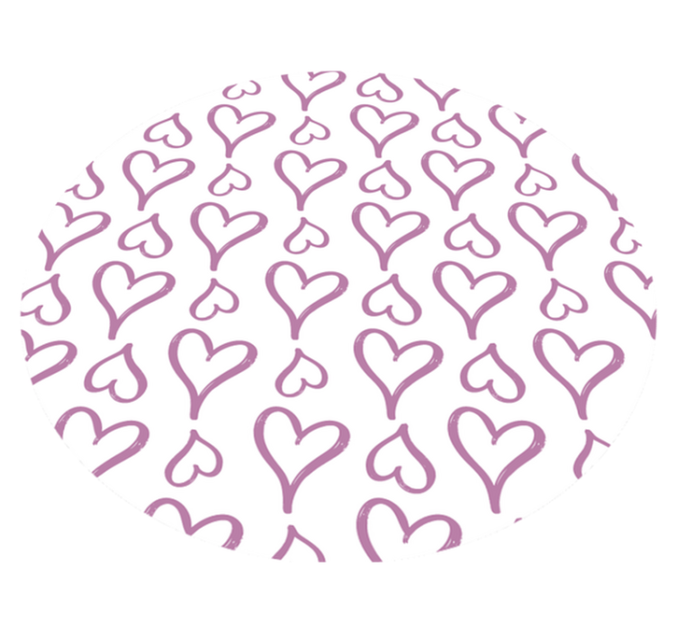 Υφή χαλί με ροζ σχέδιο καρδιάς - TenStickers