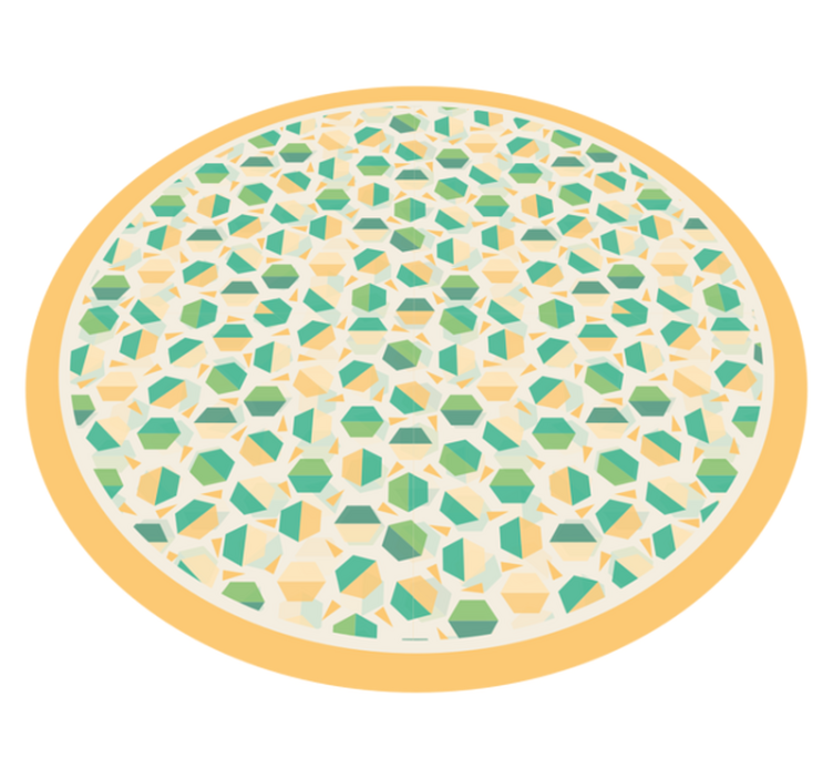 Πολύχρωμο εξάγωνο κεραμίδι μοτίβο δάπεδο μπάνιου - TenStickers