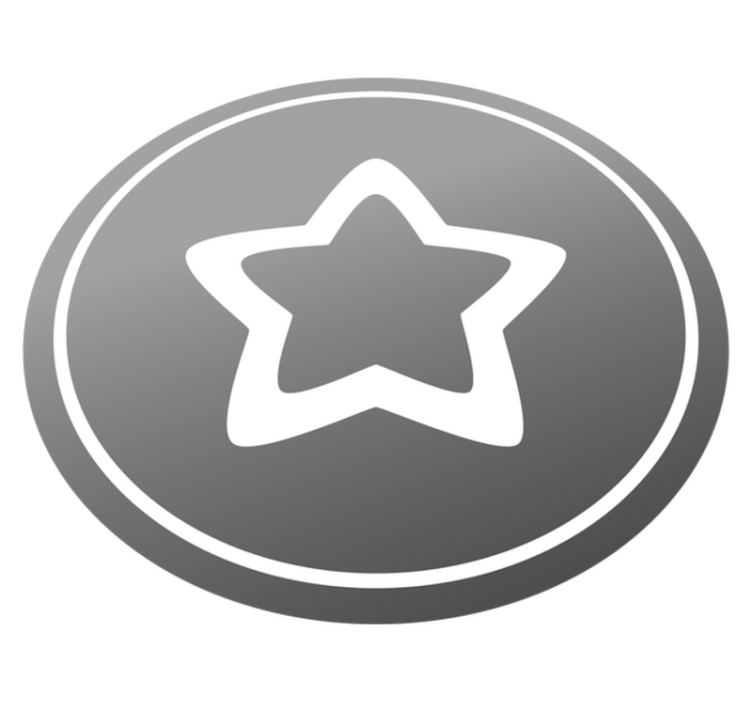 Σχέδιο αστέρια βινυλιακό χαλί κομψό γκρι μοτίβο - TenStickers