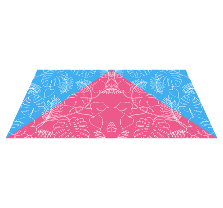 Χαλί φύσης με τροπικό φύλλο - TenStickers