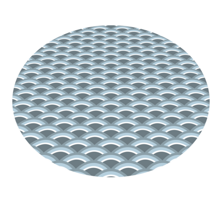 xαλί γεωμετρικού σχεδιασμού μοτίβο κύματος - TenStickers