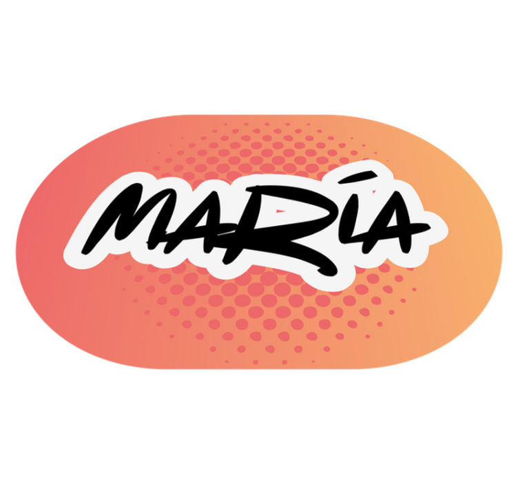 γκράφιτι πορτοκαλί φόντο εξατομικευμένο χαλάκι - TenStickers