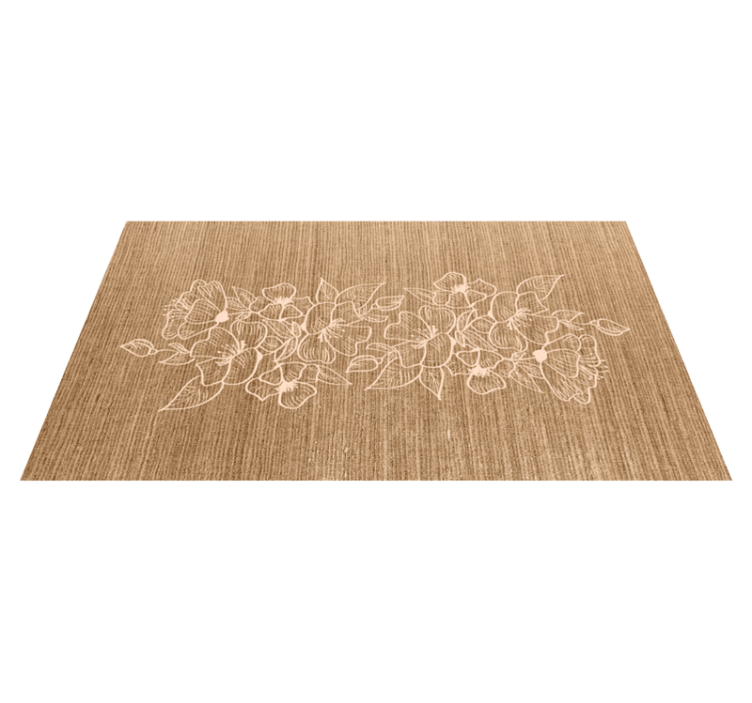 χαλί εισόδου λουλουδάτη κομψότητα - TenStickers