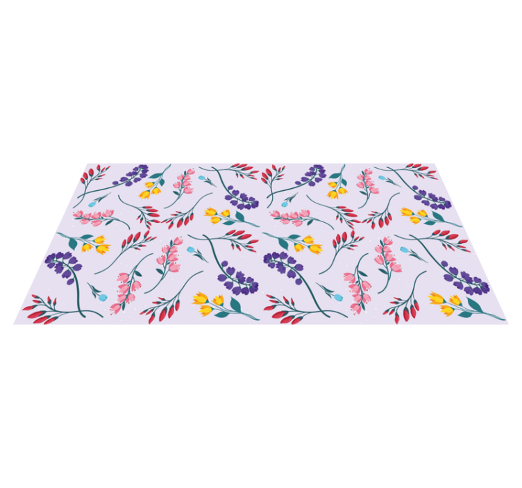 μινιμαλιστικό βοτανικό λουλουδάτο χαλί κήπου - TenStickers