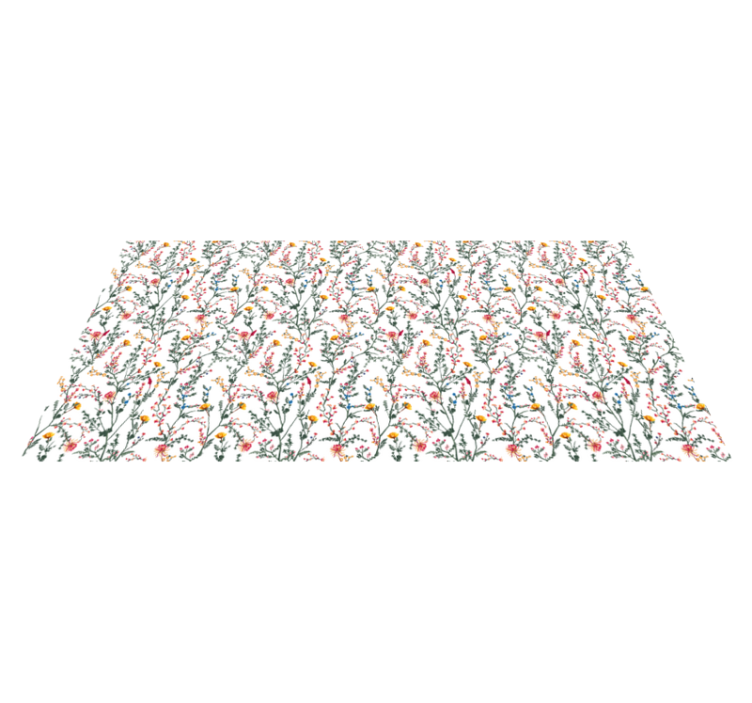 xαλί βινυλίου με λουλούδια βοτανική όαση - TenStickers