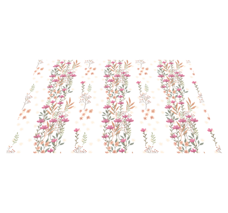 βοτανικά ψηλά λουλούδια λουλούδι χαλί - TenStickers