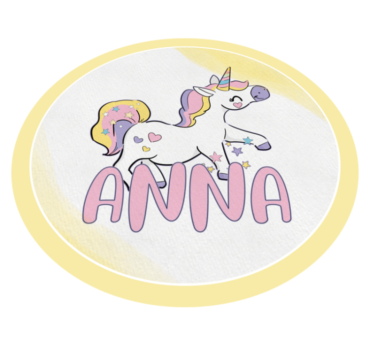 μαγικό σχέδιο μονόκερου εξατομικευμένο χαλάκι - TenStickers