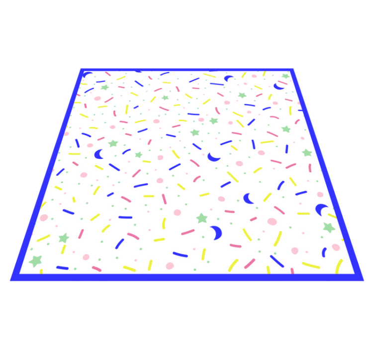 μοκέτα βινυλίου πάρτι πολύχρωμα σχήματα - TenStickers