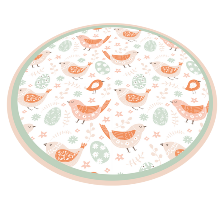 χαλί φύσης υπέροχα μοτίβα πουλιών - TenStickers