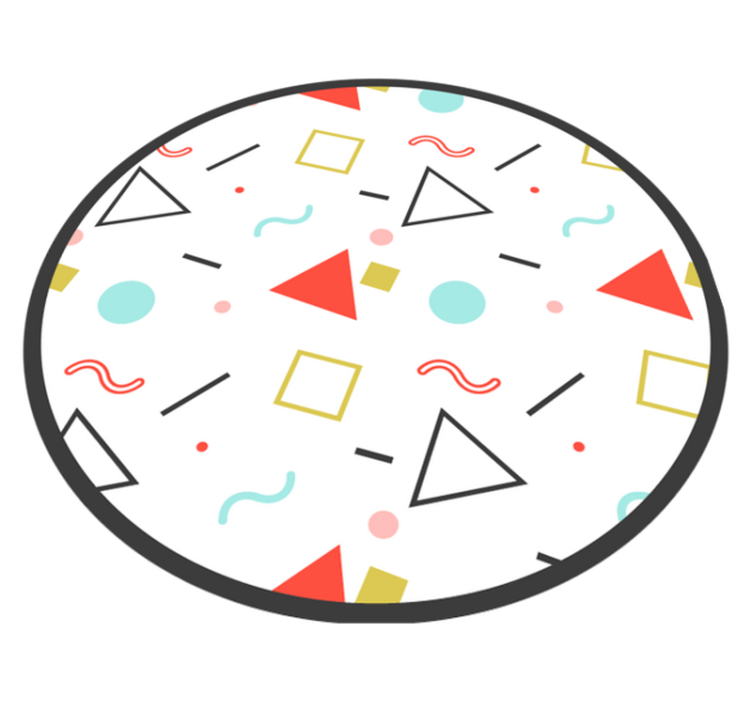 πολύχρωμα γεωμετρικά μοτίβα γεωμετρικά χαλιά - TenStickers