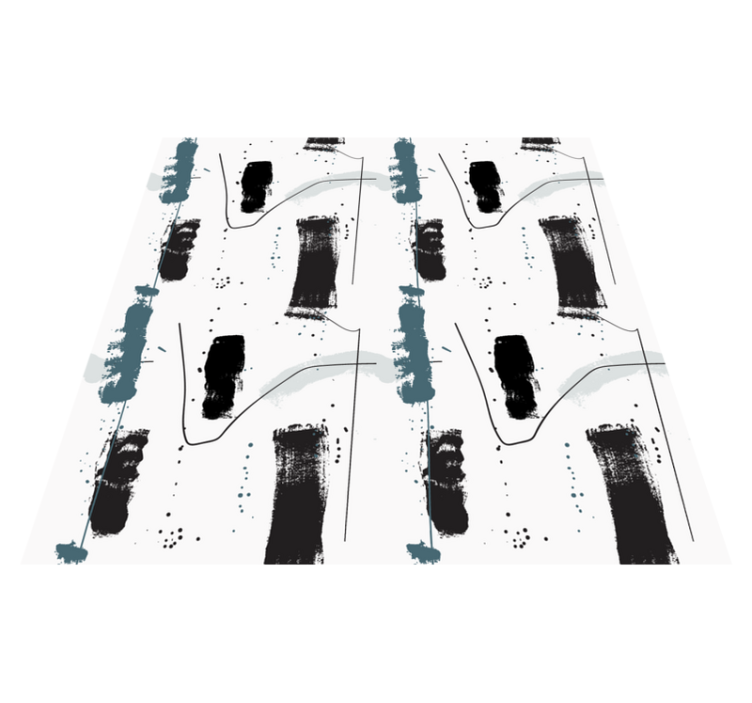 Μινιμαλιστικό χαλί από βινύλιο γραμμικά αφηρημένα σχήματα - TenStickers