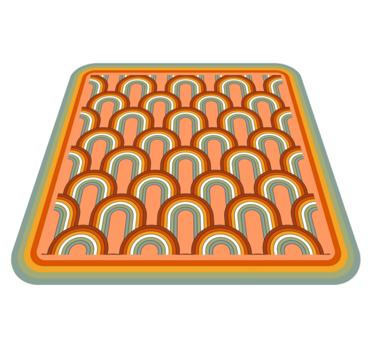 xαλί γεωμετρικού σχεδιασμού πολύχρωμα μοτίβα καμάρας - TenStickers