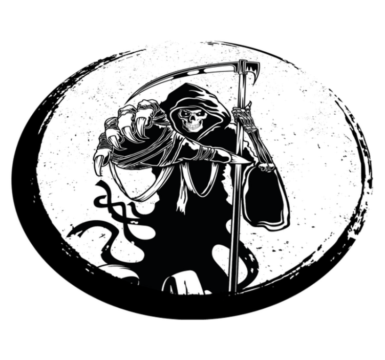 Χαλί βινυλίου Απόκριες ζοφερή θεριστική μηχανή - TenStickers