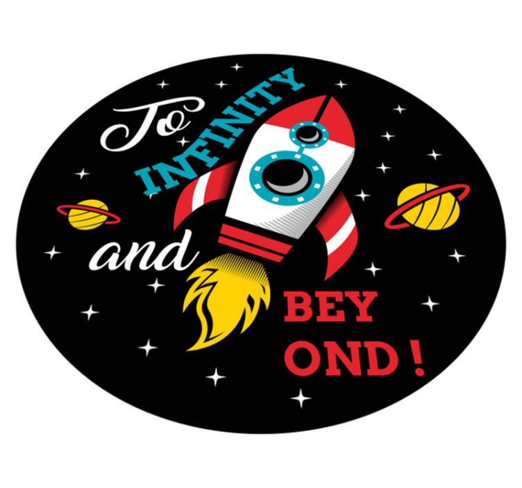 στο άπειρο και πέρα από το σύγχρονο χαλί - TenStickers