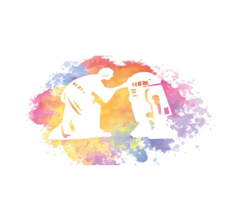 Χαλί εφηβικής κρεβατοκάμαρας aquarella γαλαξιακή saga - TenStickers