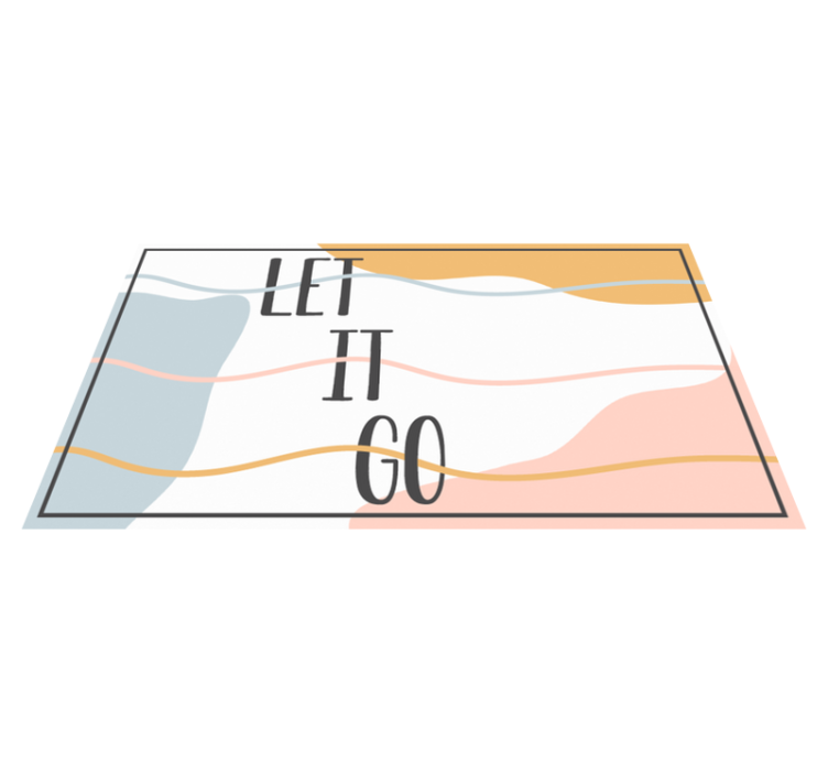 xαλιά βινυλίου με φράσεις αφήστε το να πάει - TenStickers