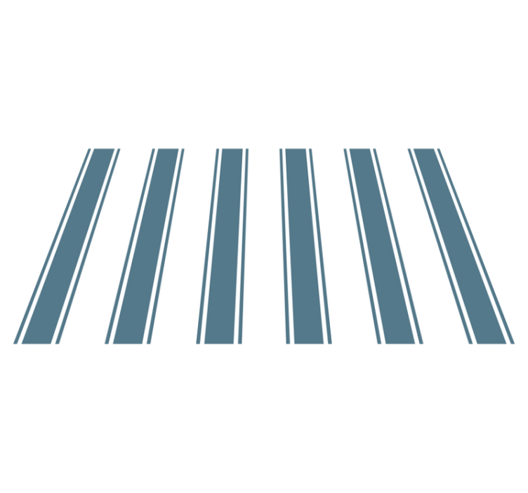 μπλε και άσπρο χαλί ρίγες "χάμπτον". - TenStickers