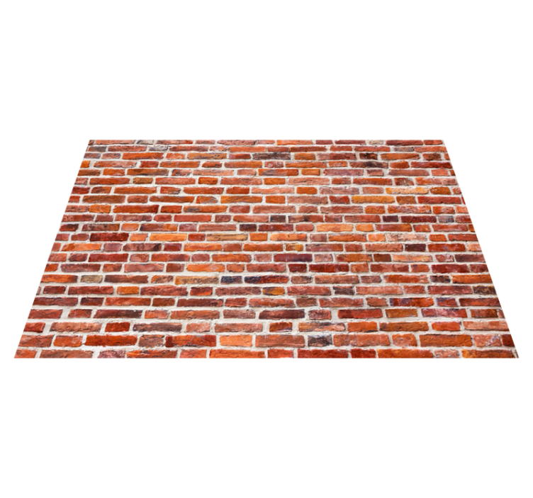 xαλί βινυλίου με εφέ πέτρας ρουστίκ κόκκινη εμφάνιση - TenStickers