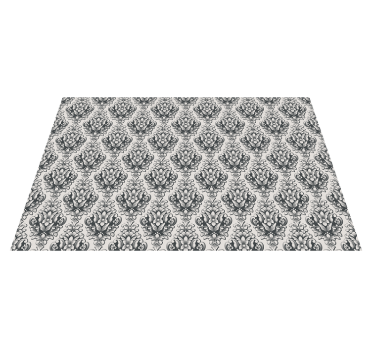 Βινταζέ χαλί από βινύλιο μπαρόκ μοτίβο πλακιδίων - TenStickers