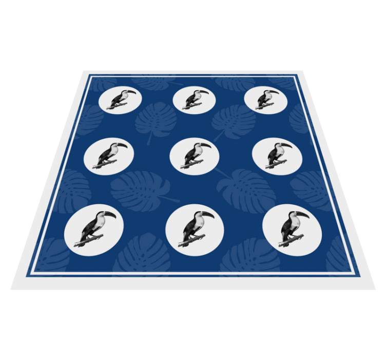 xαλί με εκτύπωση ζώου τροπικό μοτίβο τουκάν - TenStickers