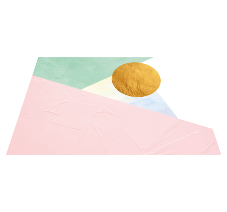 xαλί γεωμετρικού σχεδιασμού γεωμετρικά παστέλ σχήματα - TenStickers