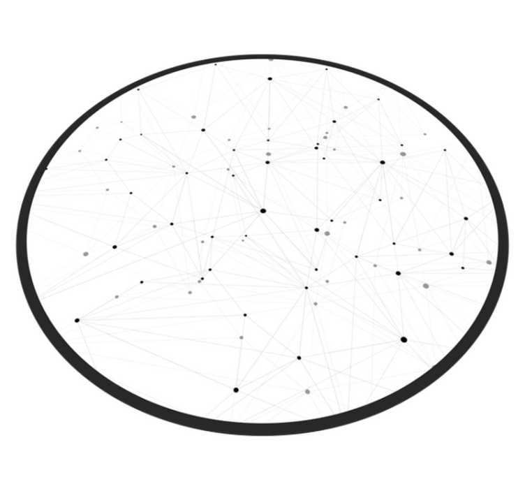 μοντέρνο χαλί αφηρημένο μοτίβο δικτύου - TenStickers