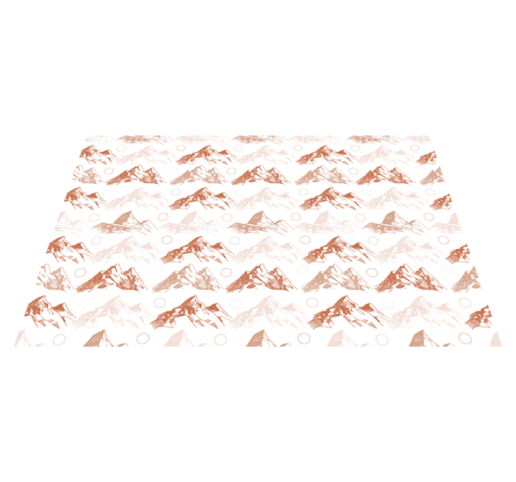 χαλί βινυλίου φύσης με μοτίβο από τερακότα βουνά - TenStickers