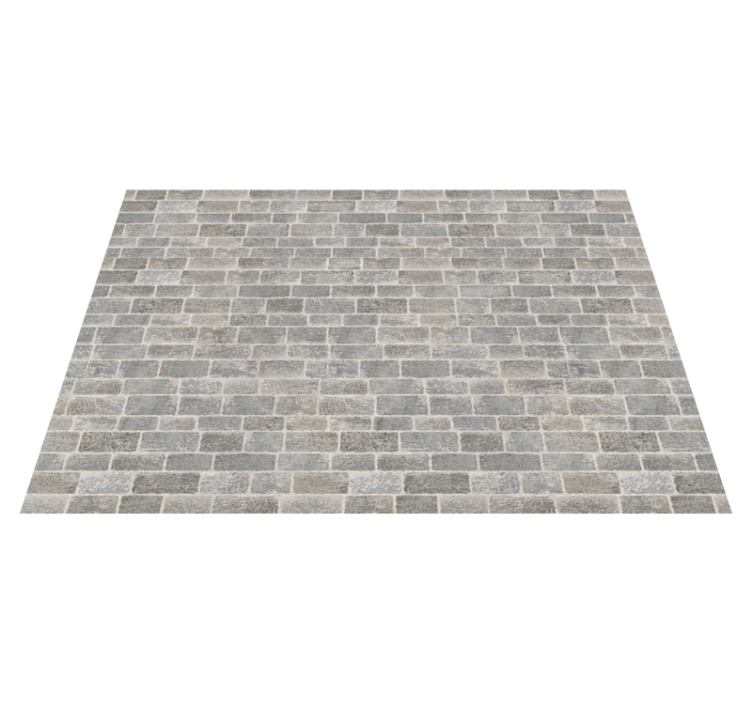 πέτρινα πλακάκια δαπέδου σε ρουστίκ στυλ λευκό τούβλο - TenStickers