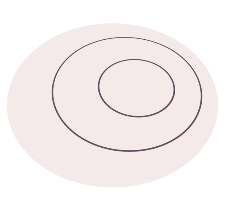 Μινιμαλιστικό χαλί από βινύλιο μινιμαλιστικό κυκλικό σχέδιο - TenStickers