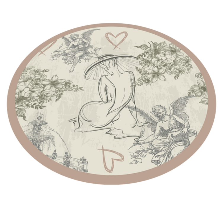 Vintage γαλλικό ρομαντικό χαλί - TenStickers