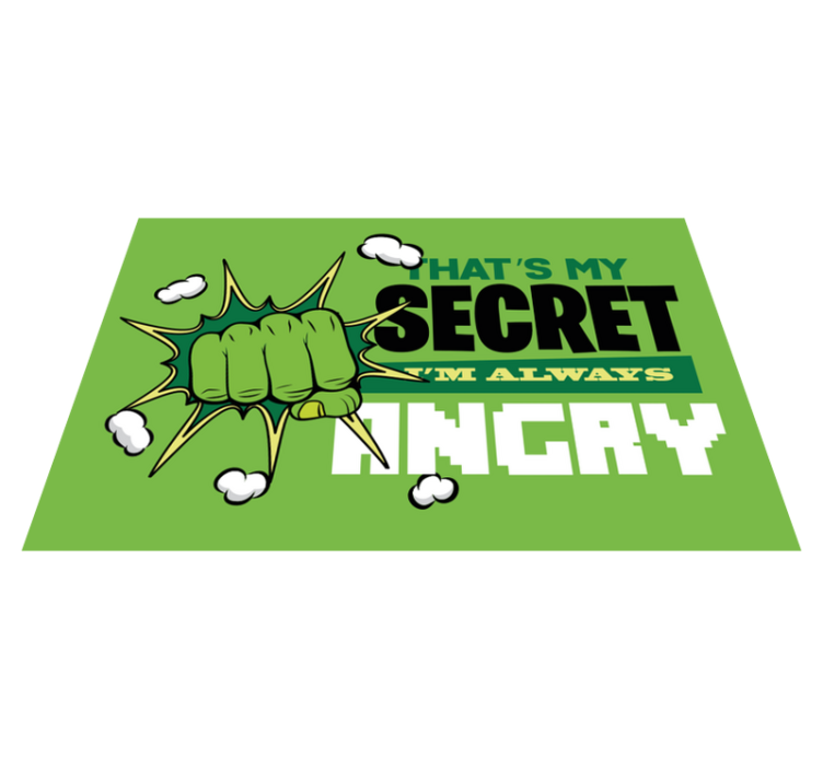 Είμαι πάντα θυμωμένος παιδικό χαλί - TenStickers