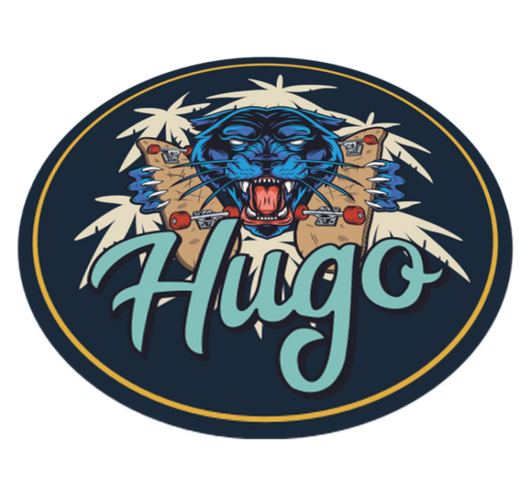 προσαρμοσμένο χαλάκι ζώων πάνθηρα - TenStickers