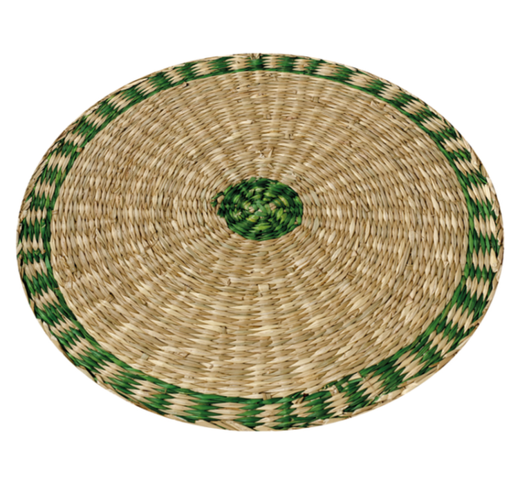 δάπεδο από ξύλο βινυλίου Πλεγμένη στρογγυλή επιφάνεια - TenStickers