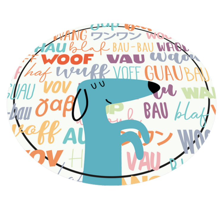 xαλί με εκτύπωση ζώου Σκύλος Λαώνει - TenStickers