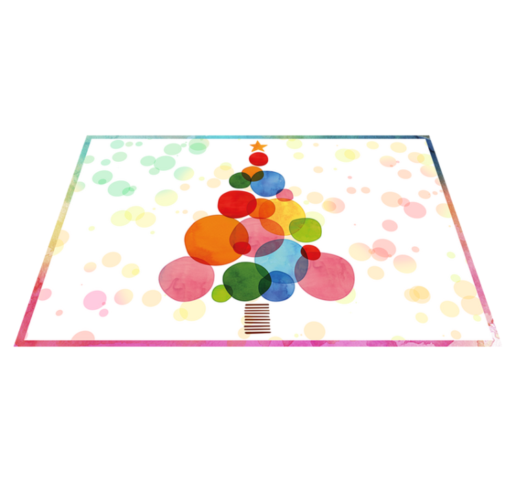xριστουγεννιάτικο χαλί βινυλίου Υδρογραφικό Ακατάλληλο - TenStickers