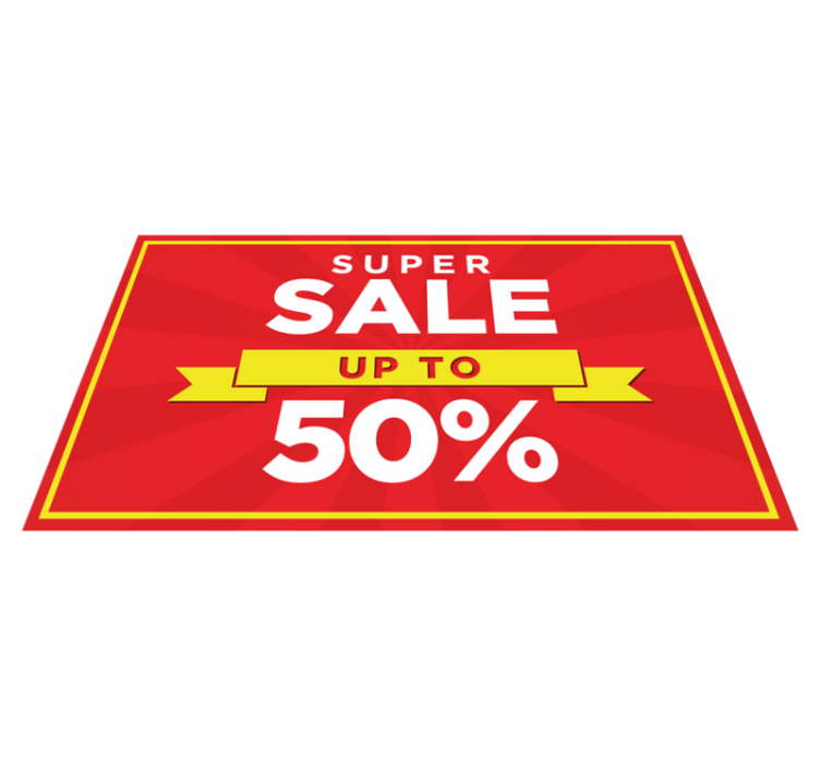 κόκκινο xαλί εξατομικευμένη έκπτωση - TenStickers