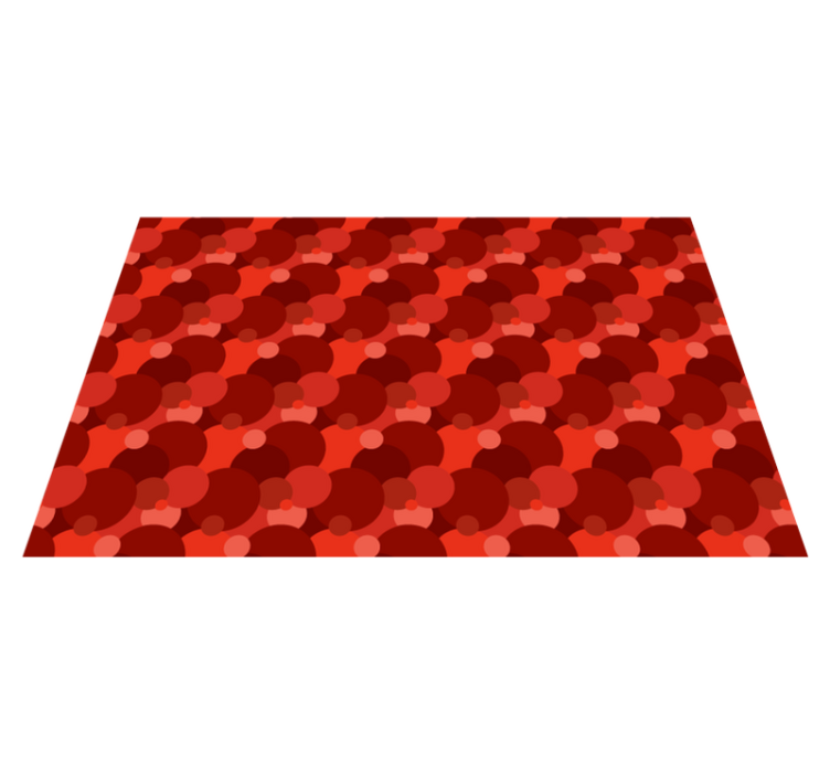 κόκκινο xαλί μοτίβο μοντέρνων κύκλων - TenStickers