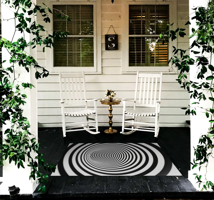 Τρισδιάστατα γεωμετρικά χαλιά σήραγγας - TenStickers