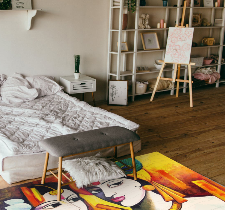 σύγχρονη τέχνη άνθρωποι σύγχρονη κουβέρτα - TenStickers