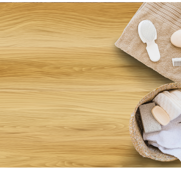 ρεαλιστικό ξύλο ανοιχτόχρωμο χαλί γραφείου βινυλίου - TenStickers